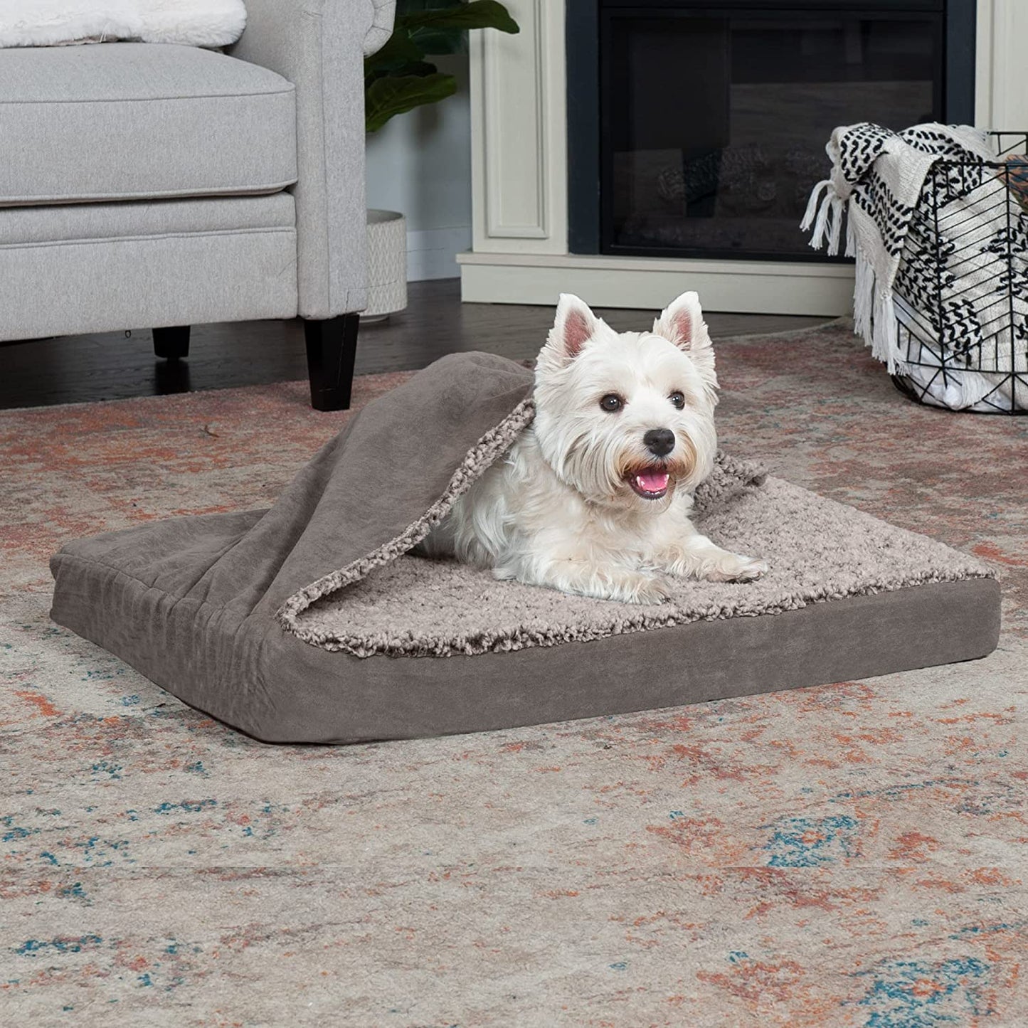 Orthopedic Dog Bed for Small/Medium Dogs With Removable Washable Cover