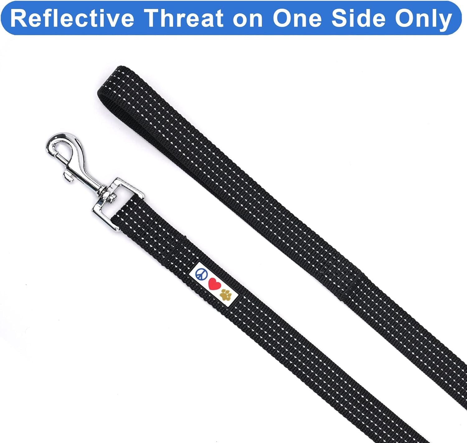 6 Foot Reflective Dog Leash, Extra Small 