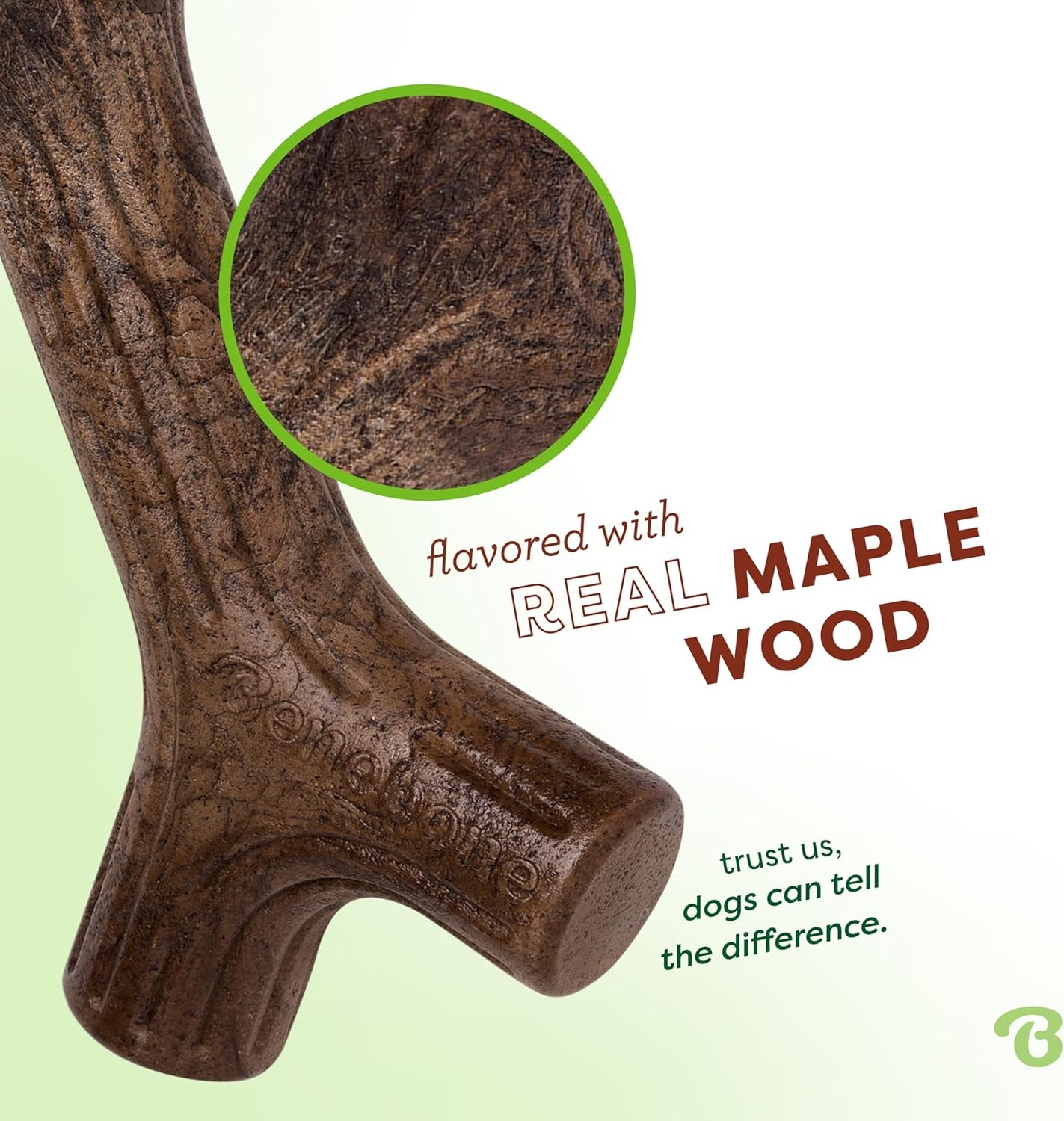 Large Maplestick Real Wood Durable Dog Chew Toy, Made in USA