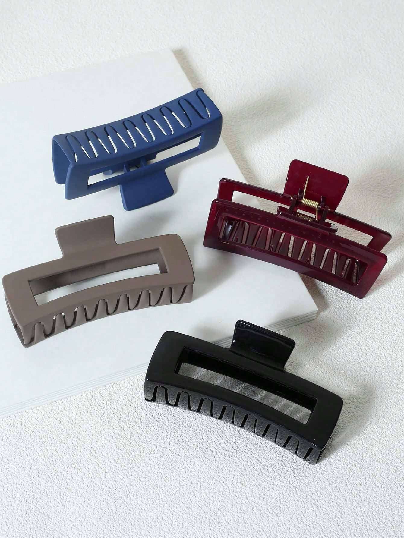 5Pcs Solid Hair Claw 