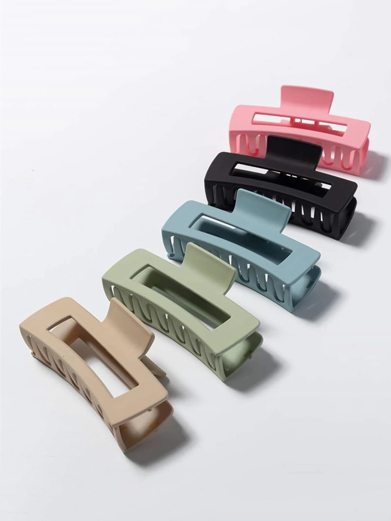 5Pcs Solid Hair Claw 