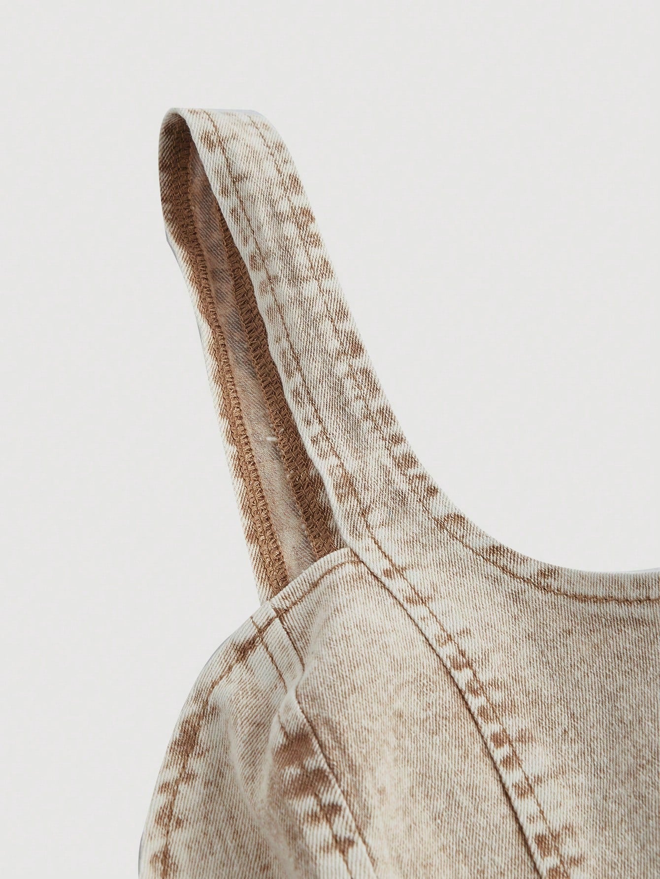 Vintage Denim Crop Top Bustier