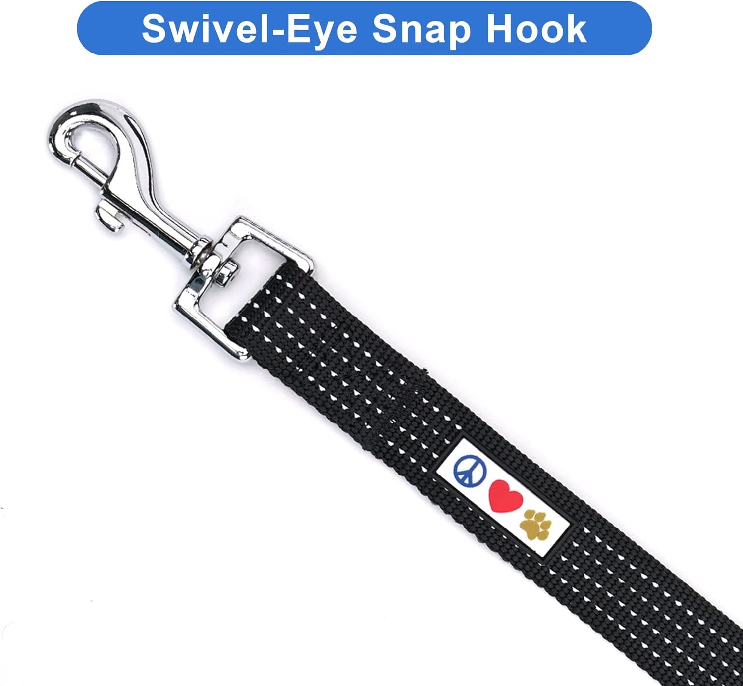 6 Foot Reflective Dog Leash, Extra Small 