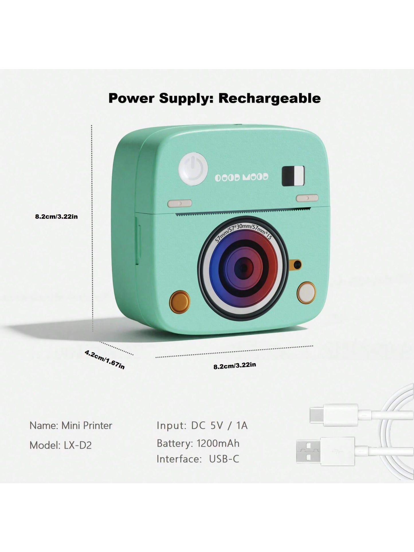 Portable Pocket Printer (Compatible with IOS & Android)