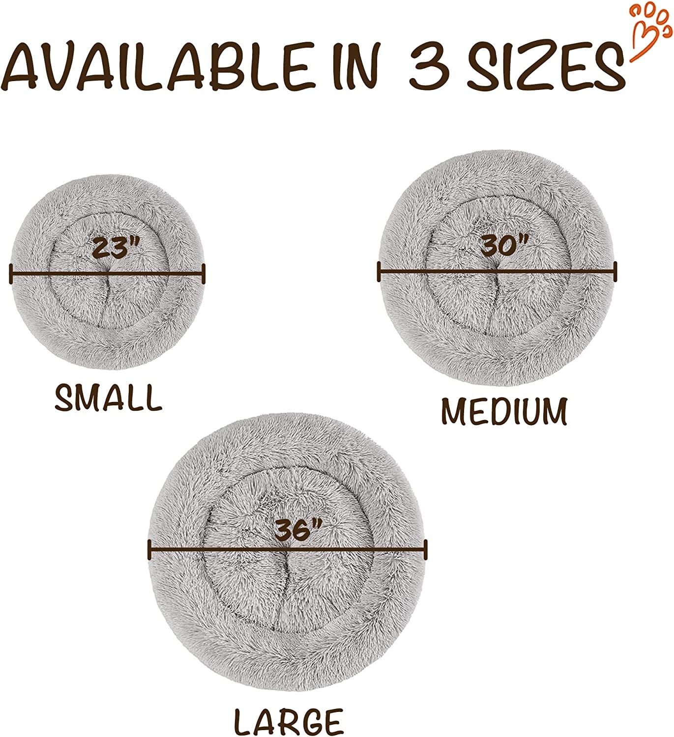 Donut Dog Bed for Large Dogs 