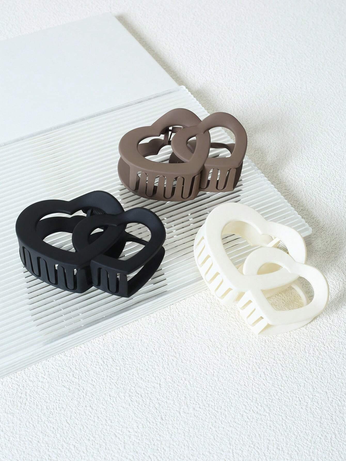 5Pcs Solid Hair Claw 