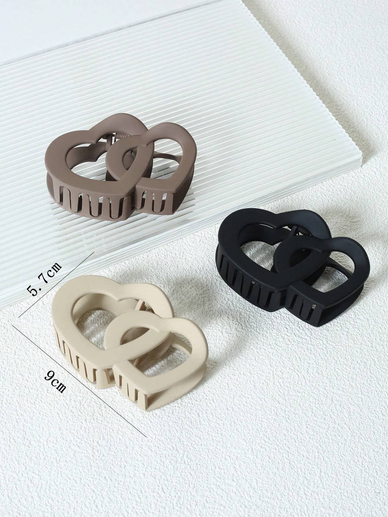 5Pcs Solid Hair Claw 